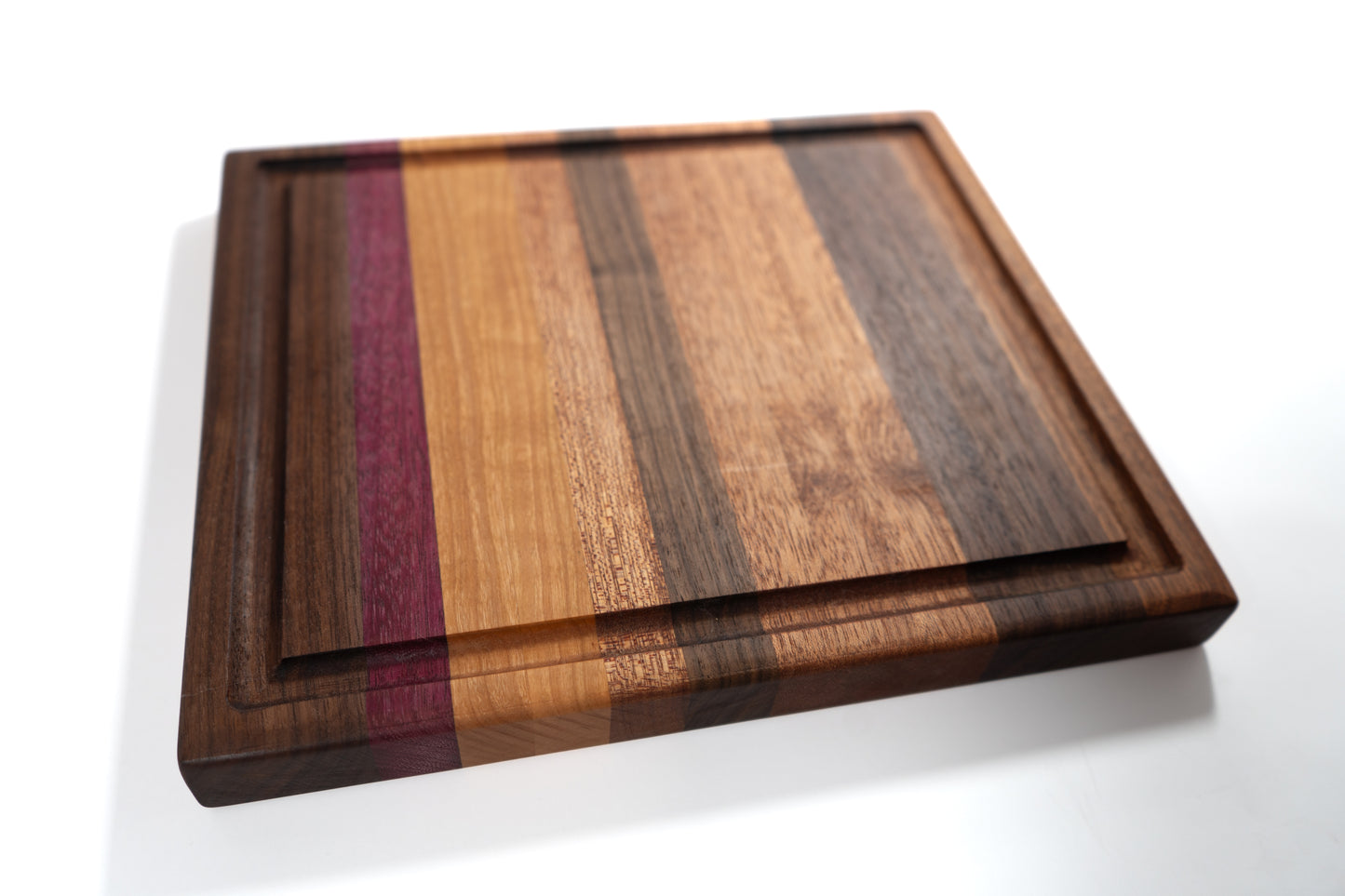 Wooden Cutting Board- Patterned Cutting Board Purple #1