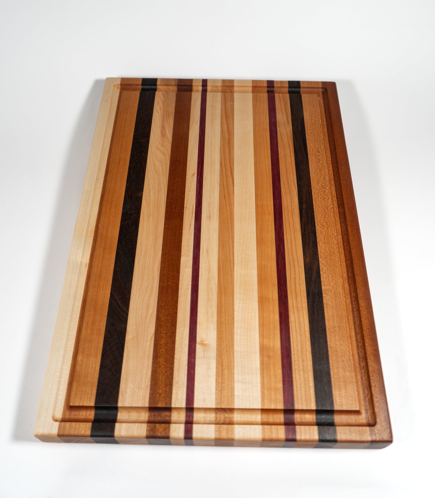 Handcrafted Wooden Cutting Board Patterned Purple Heart #2