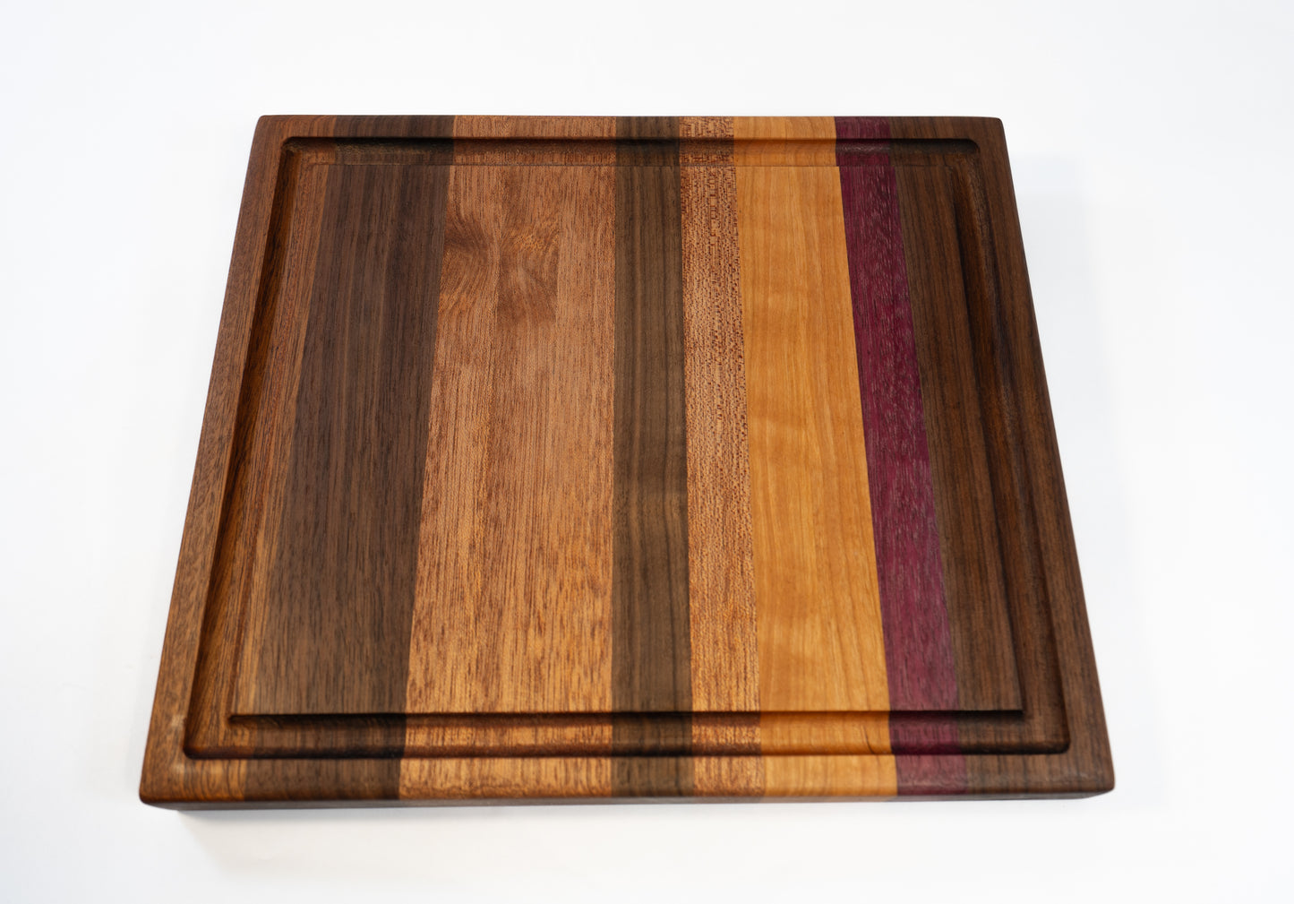 Wooden Cutting Board- Patterned Cutting Board Purple #1