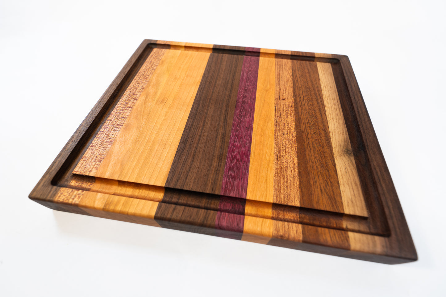 Wooden Cutting Board - Random pattern Purple #3