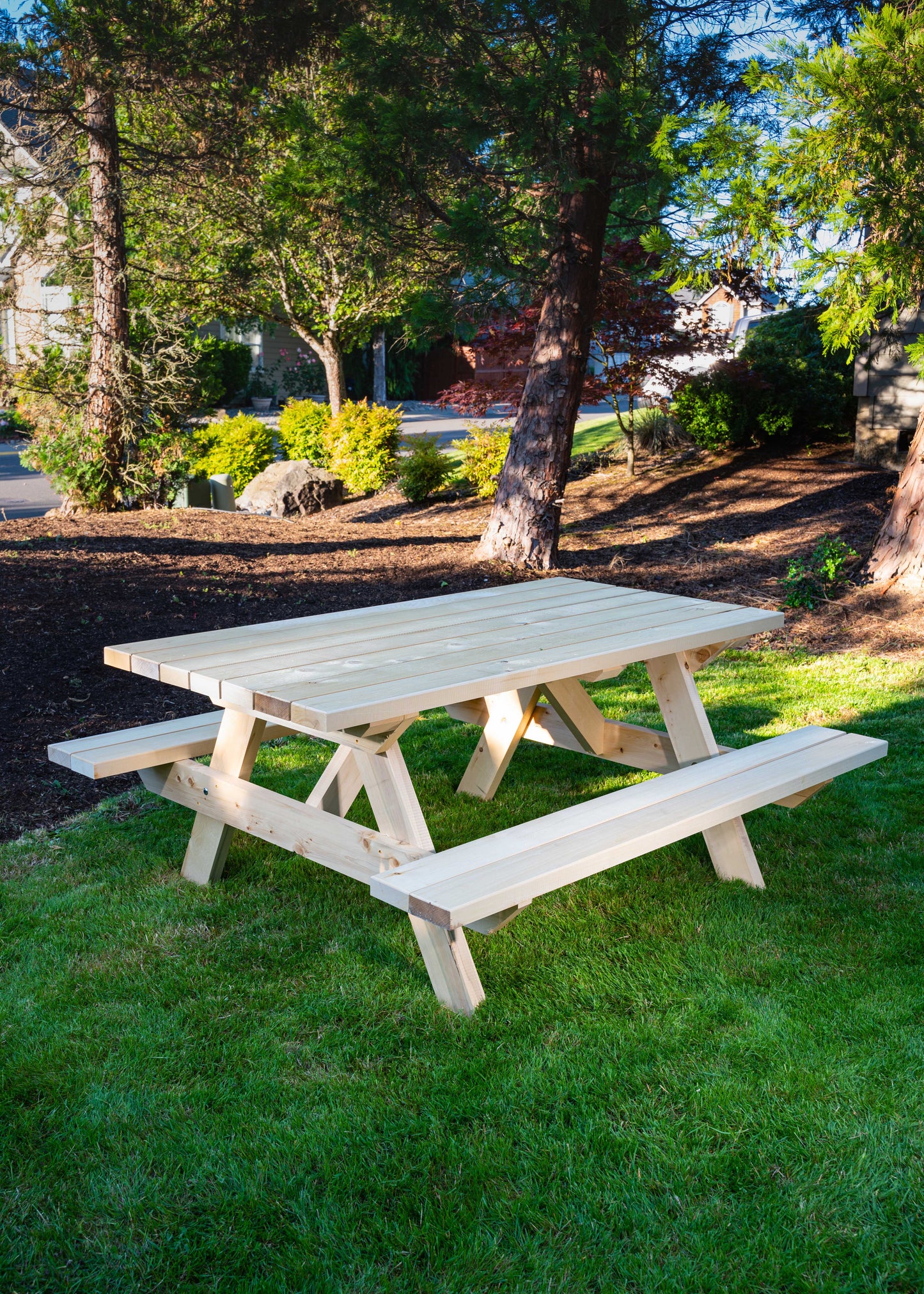 Outdoor Wood Picnic Table - Traditional Picnic Table
