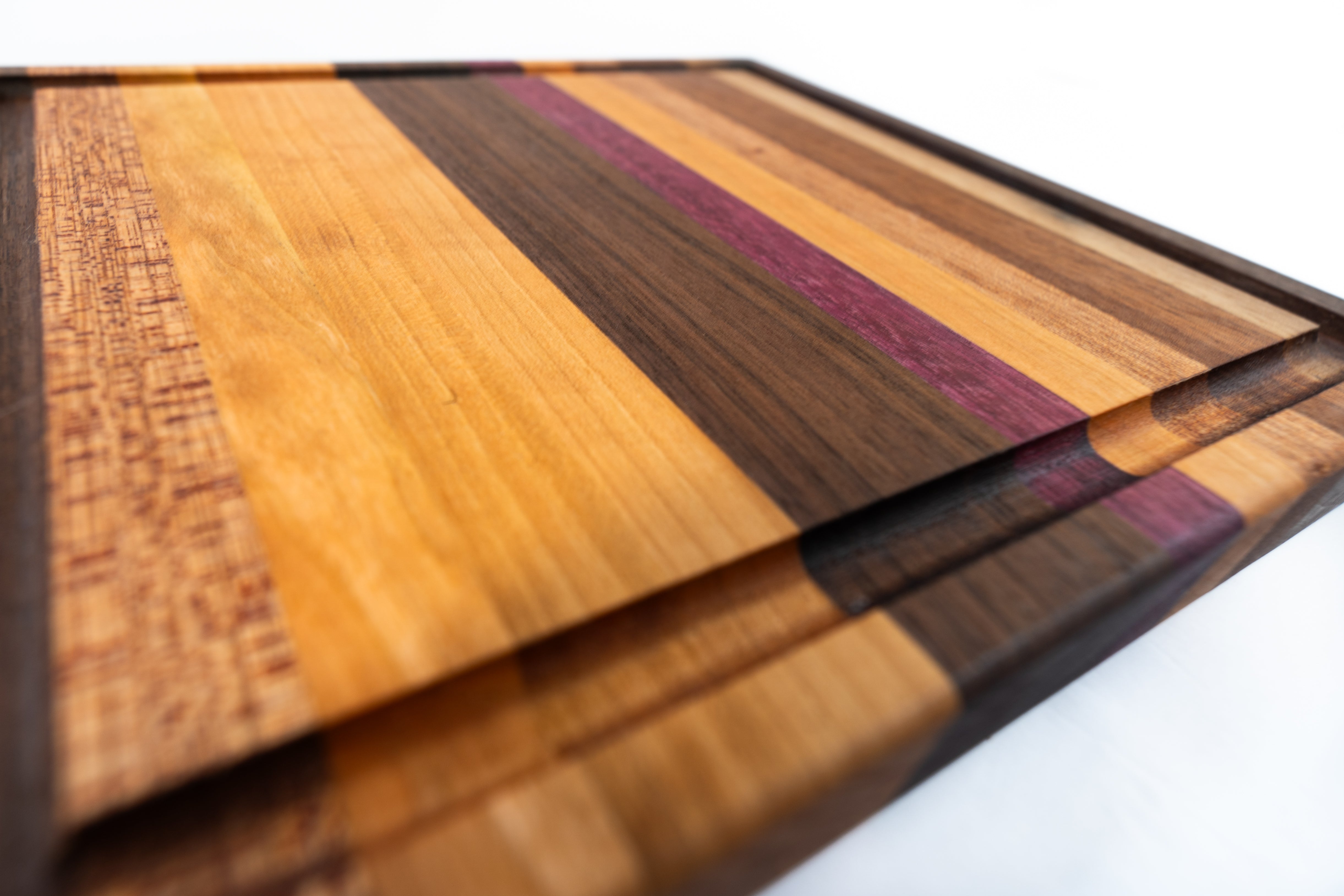 Random Board Form Pattern Wooden Cutting Board - Random pattern Purple #3