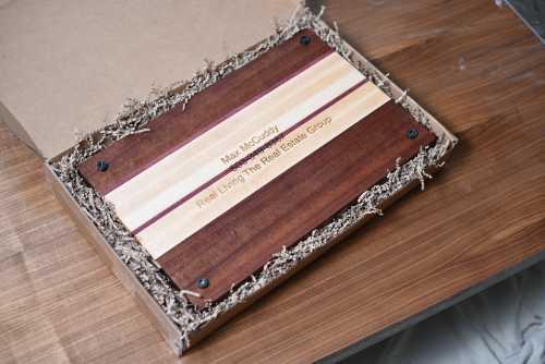 Custom made cutting board